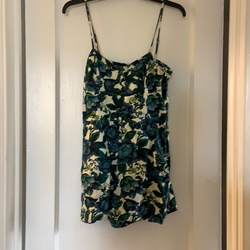 Floral Romper with bustier top
